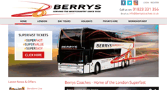 Desktop Screenshot of berryscoaches.co.uk